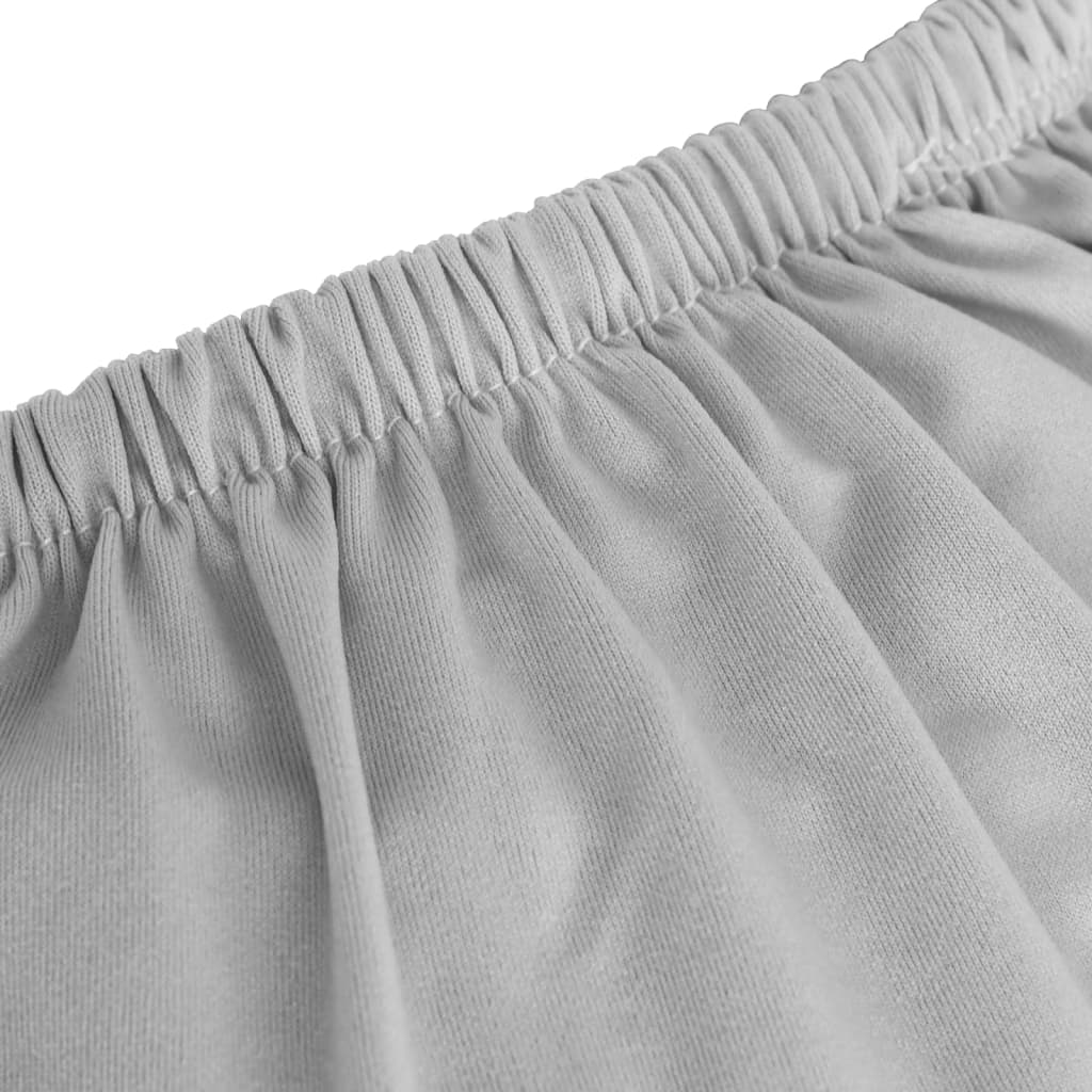 vidaXL Husă elastică pentru canapea poliester jersey gri vidaXL Husă elastică pentru canapea poliester jersey gri