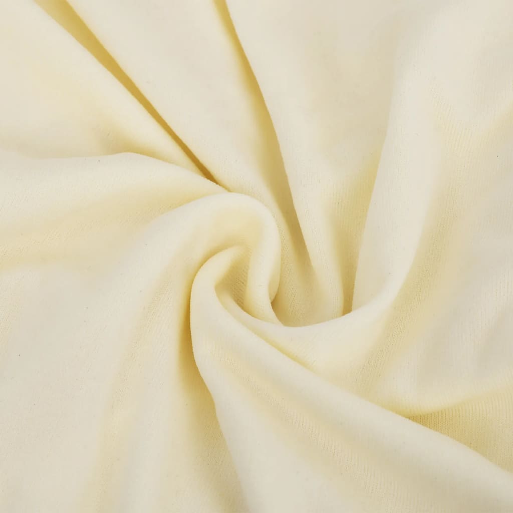 vidaXL Husă elastică pentru canapea poliester jersey crem