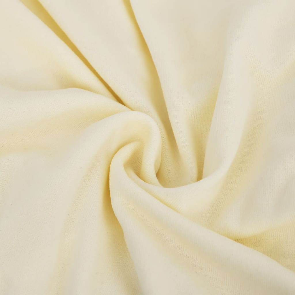 vidaXL Husă elastică pentru canapea cu 4 locuri poliester jersey crem vidaXL Husă elastică pentru canapea cu 4 locuri poliester jersey crem