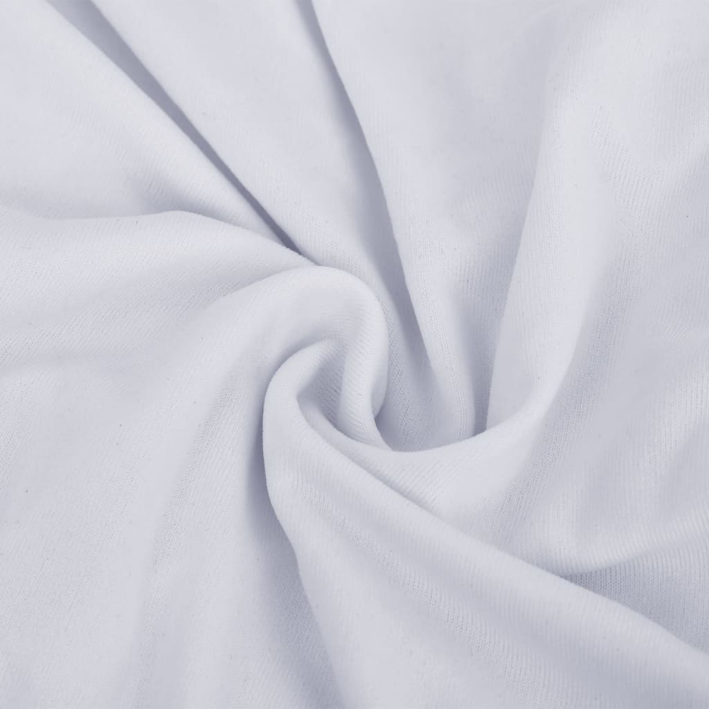 vidaXL Husă elastică pentru canapea cu 2 locuri poliester jersey alb vidaXL Husă elastică pentru canapea cu 2 locuri poliester jersey alb