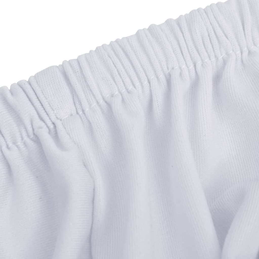 vidaXL Husă elastică pentru canapea cu 2 locuri poliester jersey alb vidaXL Husă elastică pentru canapea cu 2 locuri poliester jersey alb