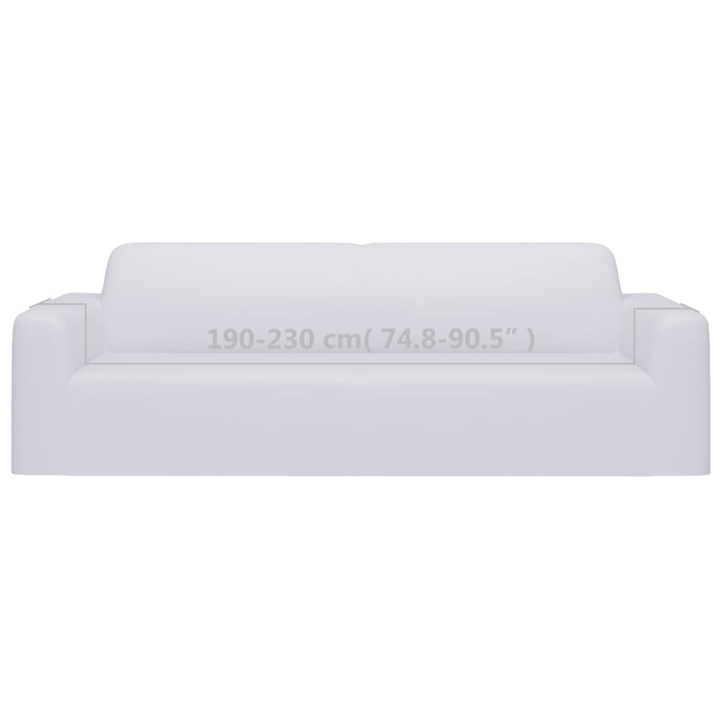vidaXL Husă elastică pentru canapea cu 3 locuri poliester jersey alb vidaXL Husă elastică pentru canapea cu 3 locuri poliester jersey alb