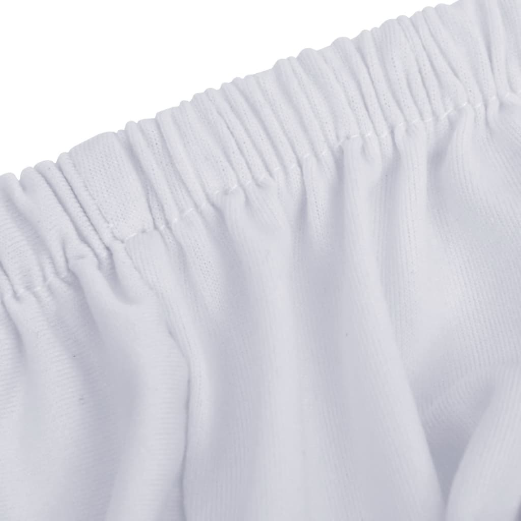 vidaXL Husă elastică pentru canapea cu 4 locuri poliester jersey alb vidaXL Husă elastică pentru canapea cu 4 locuri poliester jersey alb