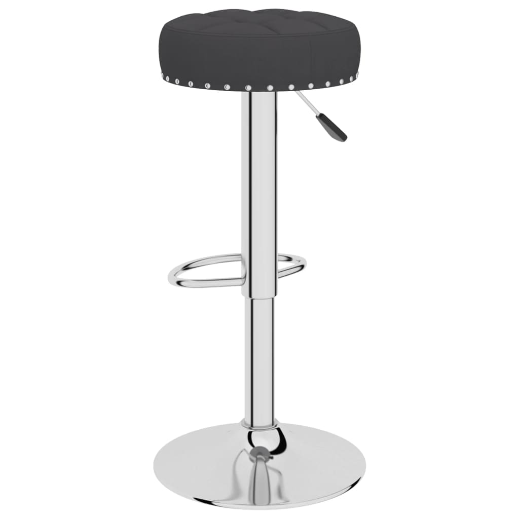 vidaXL Scaune de bar, 2 buc., negru, material textil vidaXL Scaune de bar, 2 buc., negru, material textil