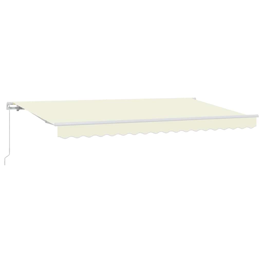 vidaXL Cortina Retractabilă Crem 400 x 200 cm Poliester și Aluminiu vidaXL Cortina Retractabilă Crem 400 x 200 cm Poliester și Aluminiu