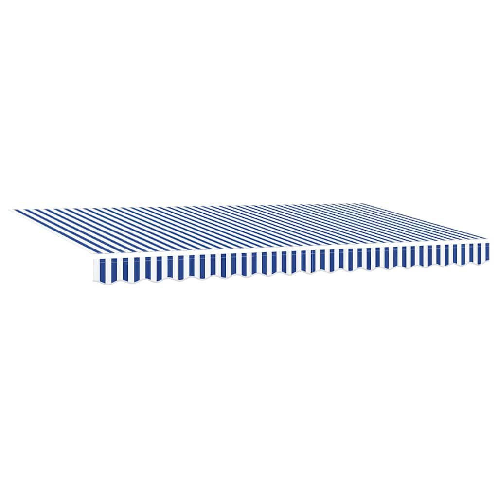 vidaXL Cortina Retractabilă Manual Albastru și Alb 400 x 200 cm vidaXL Cortina Retractabilă Manual Albastru și Alb 400 x 200 cm
