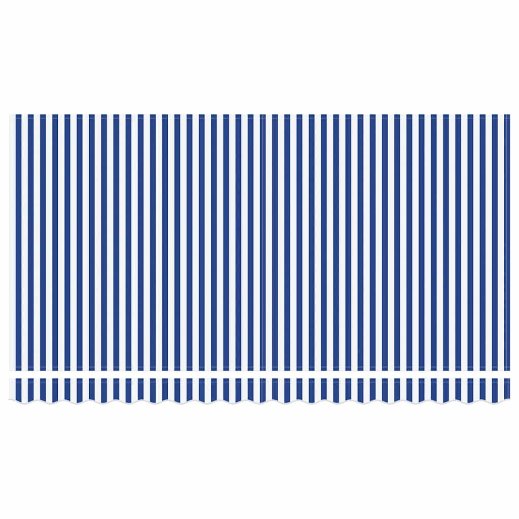 vidaXL Cortina Retractabilă Albastru și alb 400 x 200 cm țesătură