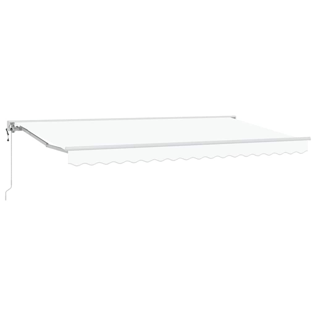 vidaXL Cortina Retractabilă Alb 400 x 200 cm Poliester și metal