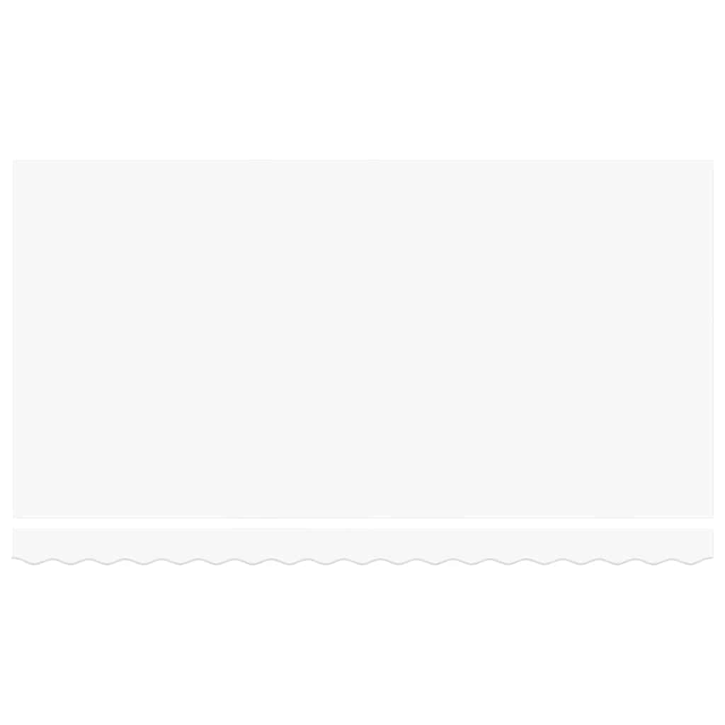 vidaXL Cortina Retractabilă Alb 400 x 200 cm Poliester și metal