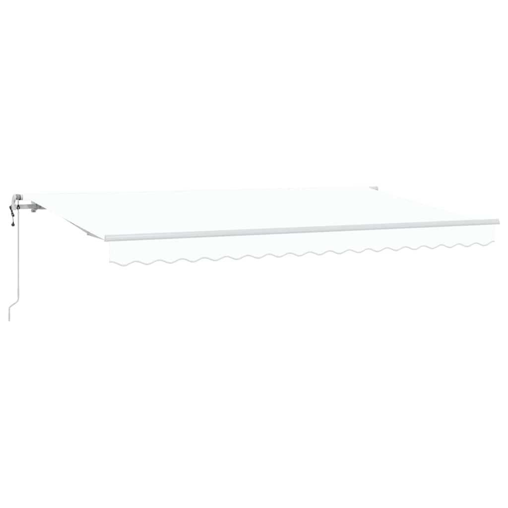 vidaXL Cortina Retractabilă Alb 400 x 200 cm Poliester și Aluminiu