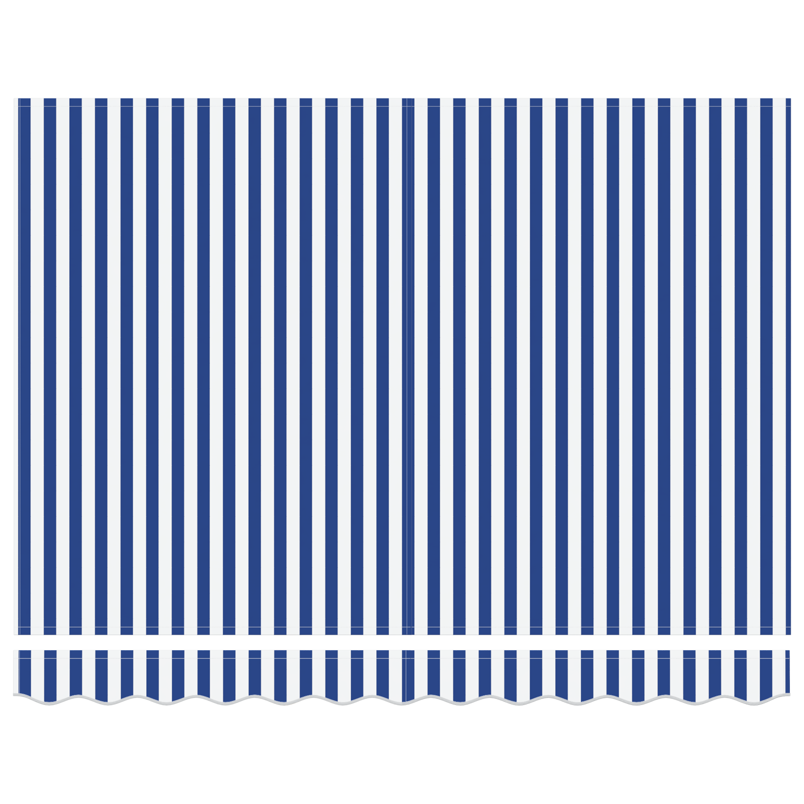 vidaXL Cortina Retractabilă Manual Albastru și alb 300 x 250 cm vidaXL Cortina Retractabilă Manual Albastru și alb 300 x 250 cm