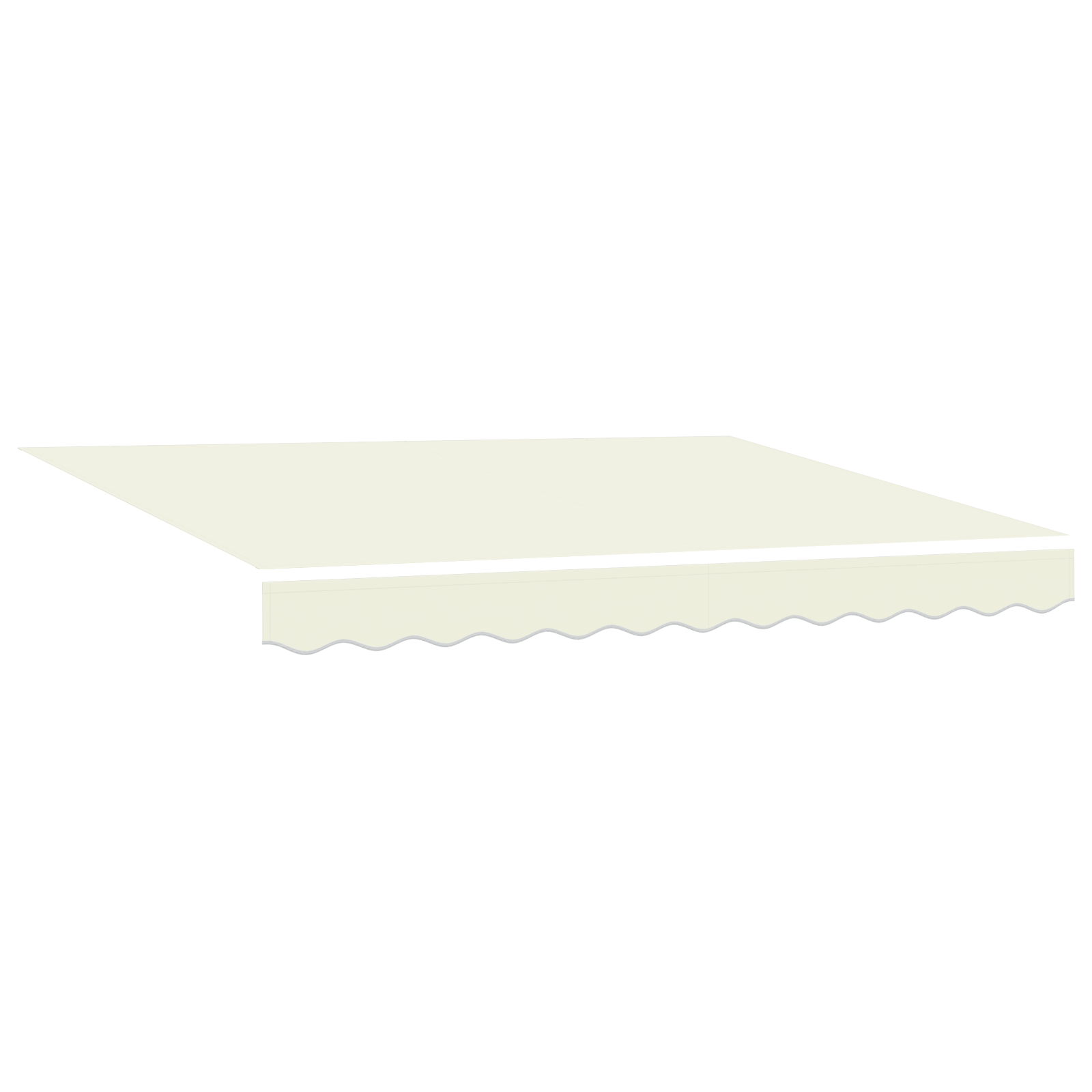 vidaXL Cortina Retractabilă Crem 300 x 250 cm Material textil, Metal