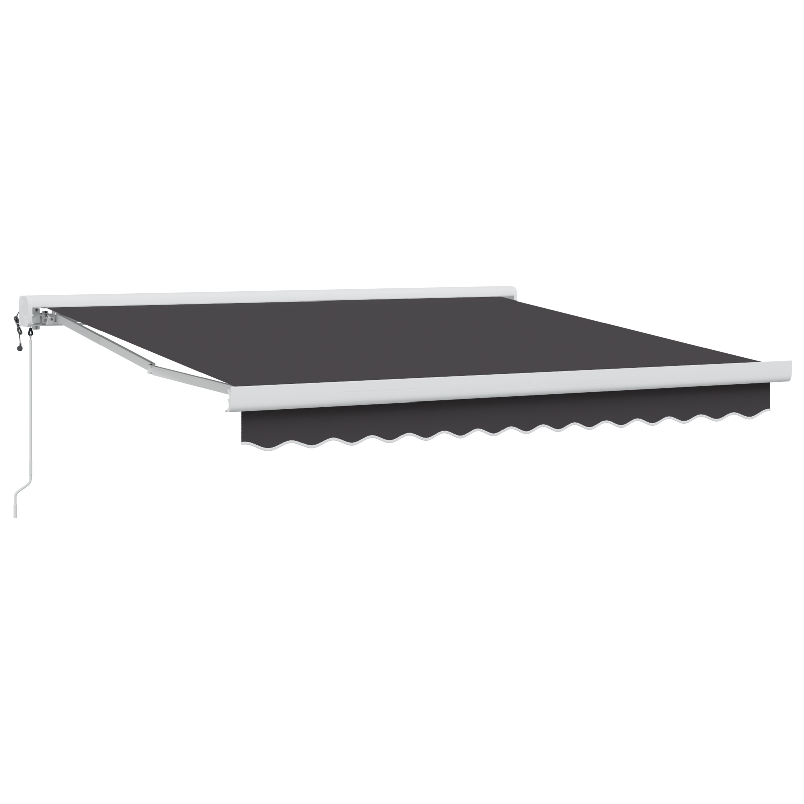 vidaXL Cortina Retractabilă Manual Antracit 300 x 250 cm vidaXL Cortina Retractabilă Manual Antracit 300 x 250 cm