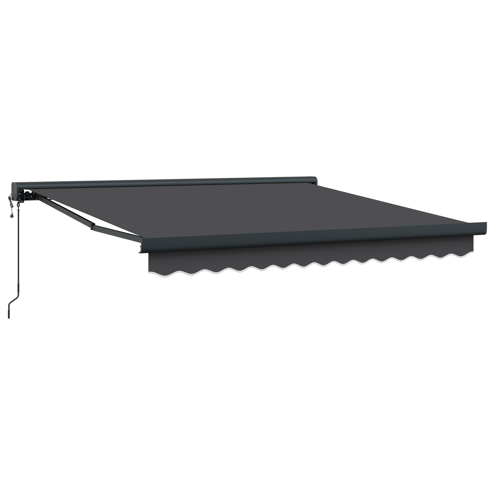 vidaXL Cortina Retractabilă Manual Antracit 300 x 250 cm vidaXL Cortina Retractabilă Manual Antracit 300 x 250 cm