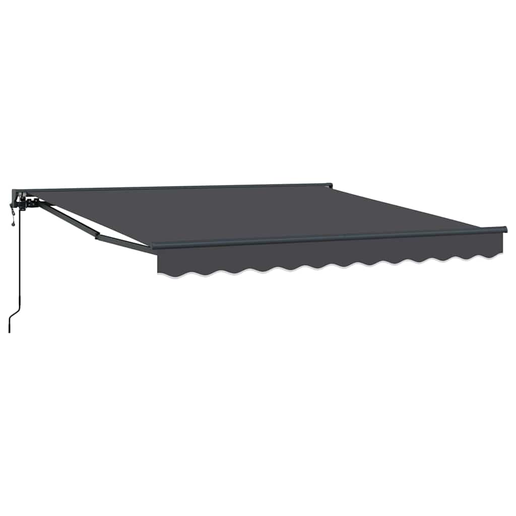 vidaXL Cortina Retractabilă Antracit 300 x 250 cm Poliester și metal