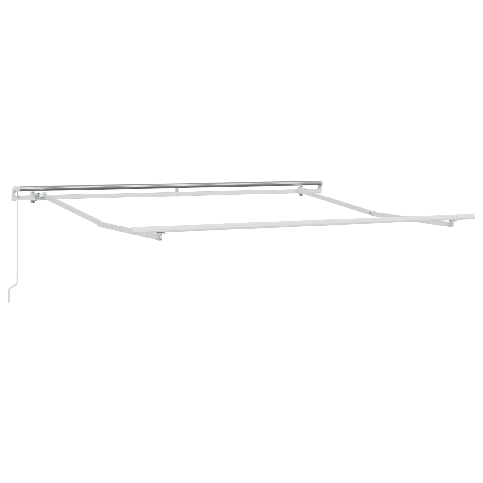 vidaXL Umbrelă Retractabilă Manuală Portocalie și Maro 300x250 cm