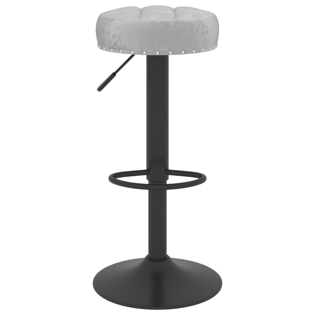 vidaXL Scaune de bar, 2 buc., gri , catifea vidaXL Scaune de bar, 2 buc., gri , catifea