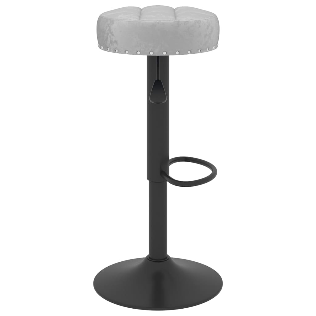 vidaXL Scaune de bar, 2 buc., gri , catifea vidaXL Scaune de bar, 2 buc., gri , catifea