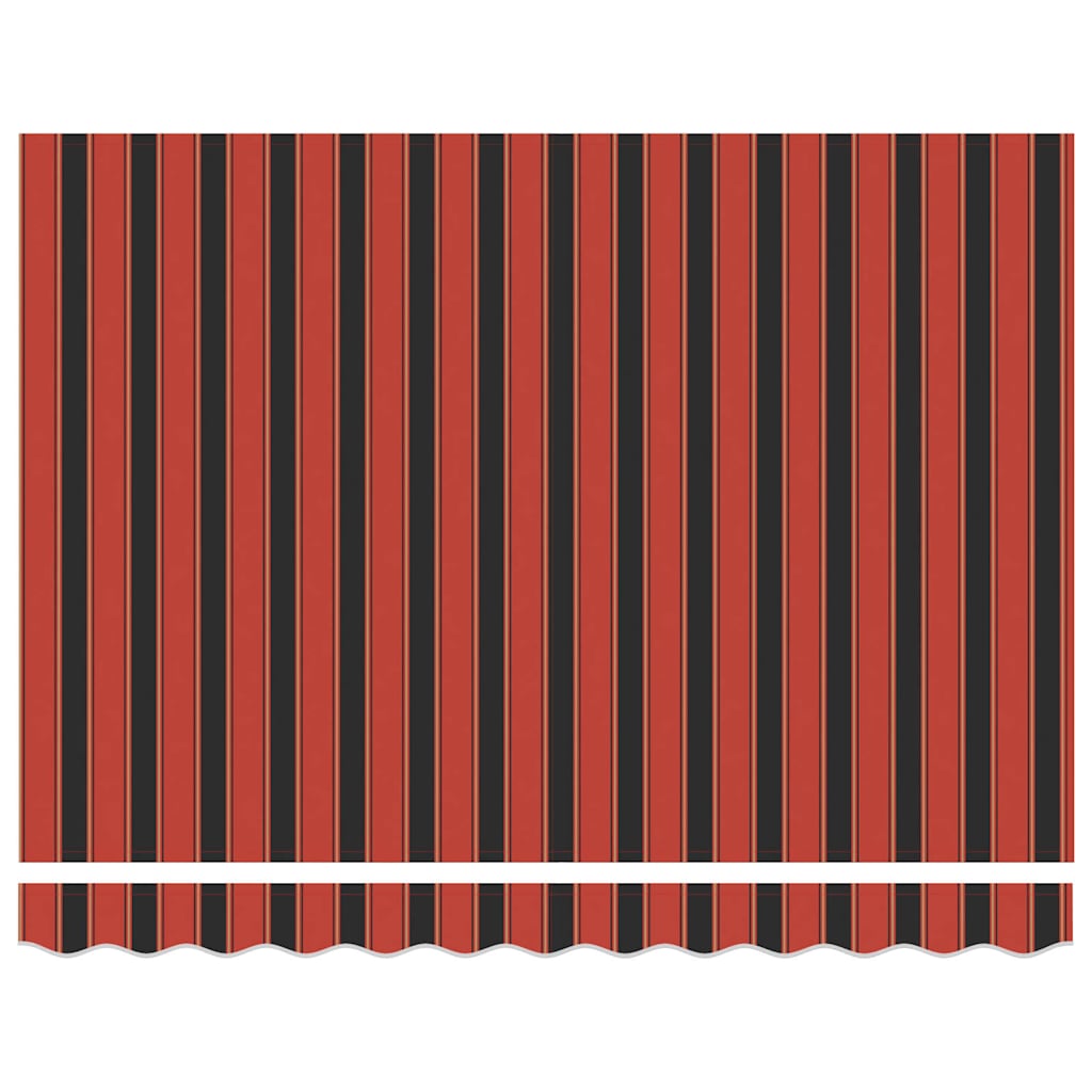 vidaXL Cortina Retractabilă Manual Portocaliu și negru 300 x 250 cm