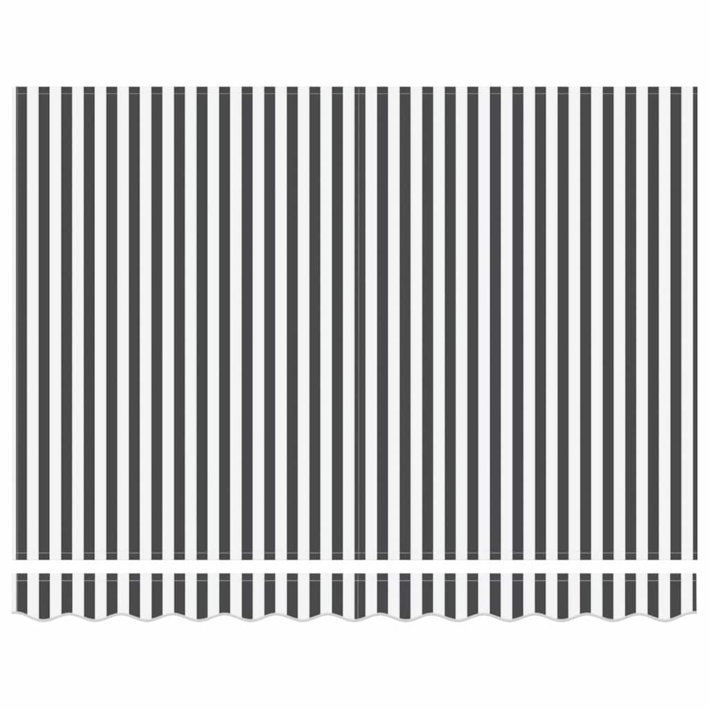 vidaXL Cortina Retractabilă Antracit și Alb 300 x 250 cm