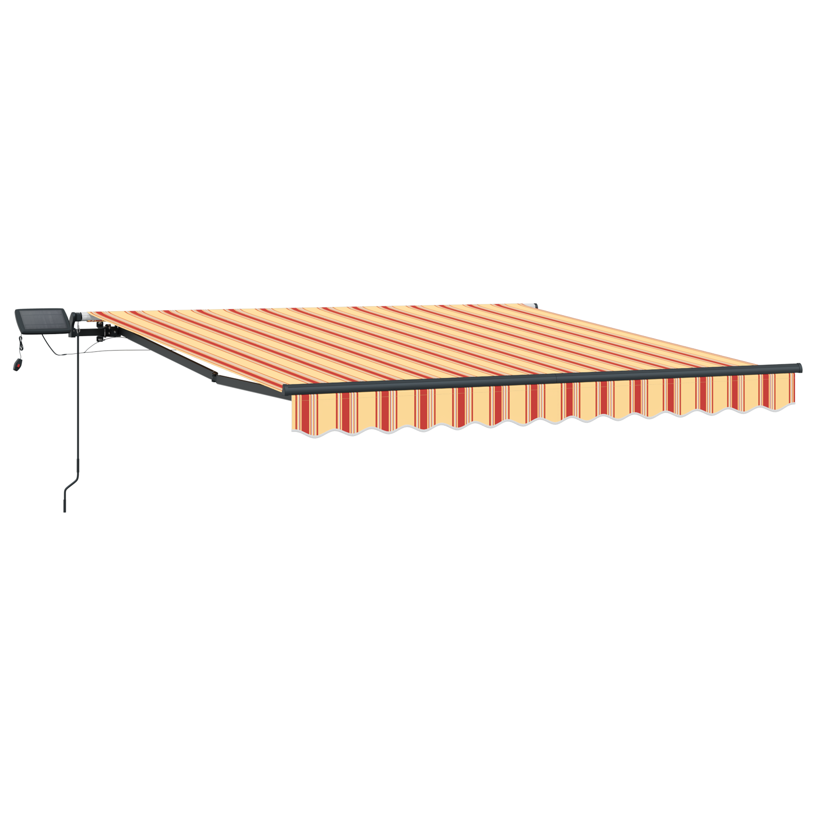 vidaXL Cortina Retractabilă galben și portocaliu 300 x 250 cm țesătură vidaXL Cortina Retractabilă galben și portocaliu 300 x 250 cm țesătură