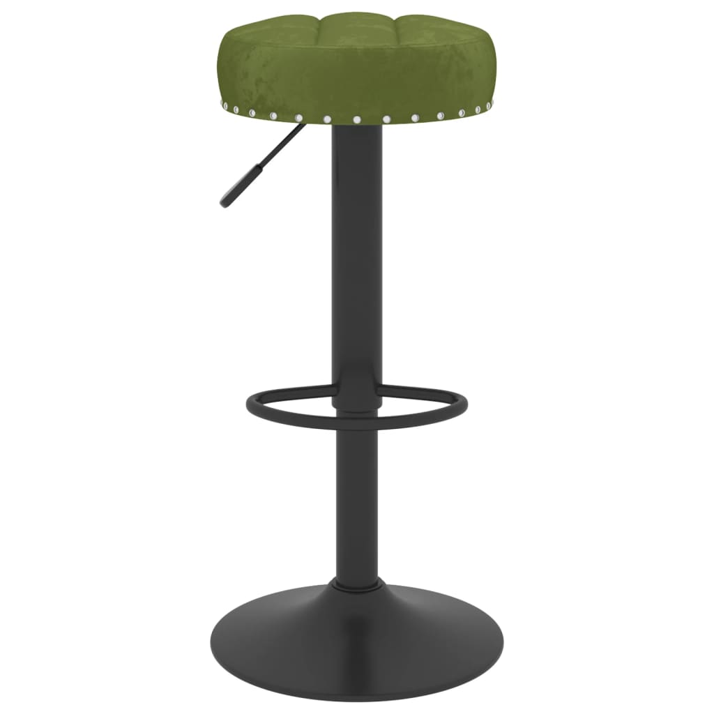vidaXL Scaune de bar, 2 buc., verde deschis, catifea vidaXL Scaune de bar, 2 buc., verde deschis, catifea