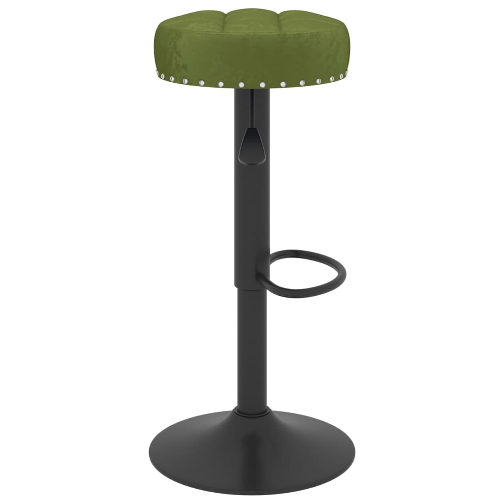 vidaXL Scaune de bar, 2 buc., verde deschis, catifea vidaXL Scaune de bar, 2 buc., verde deschis, catifea