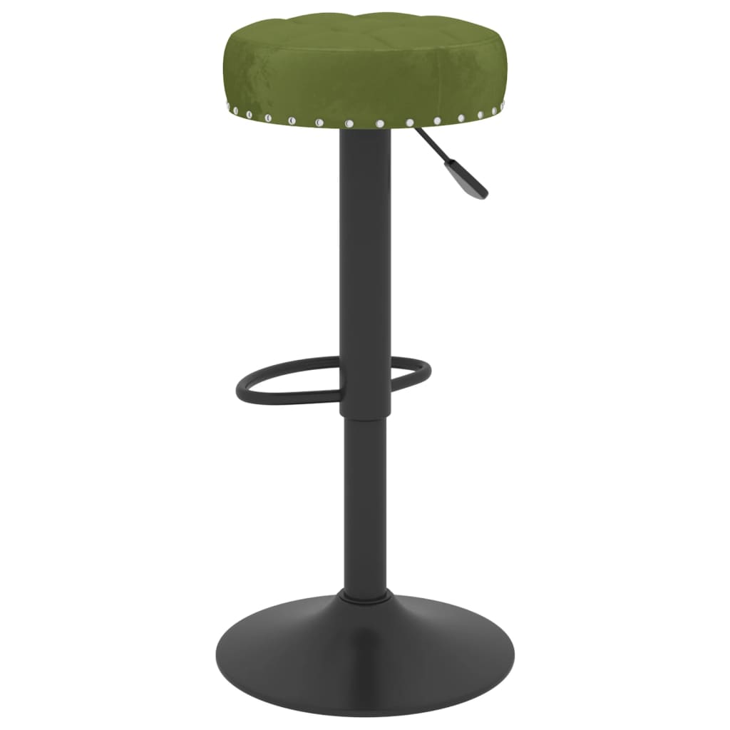 vidaXL Scaune de bar, 2 buc., verde deschis, catifea vidaXL Scaune de bar, 2 buc., verde deschis, catifea