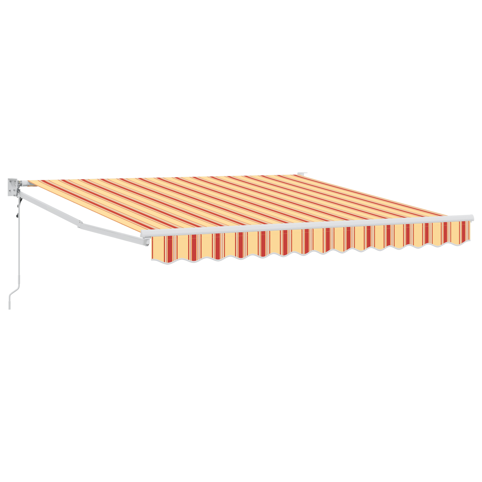 vidaXL Cortina Retractabilă Dungi Galben și portocalie 300 x 250 cm vidaXL Cortina Retractabilă Dungi Galben și portocalie 300 x 250 cm