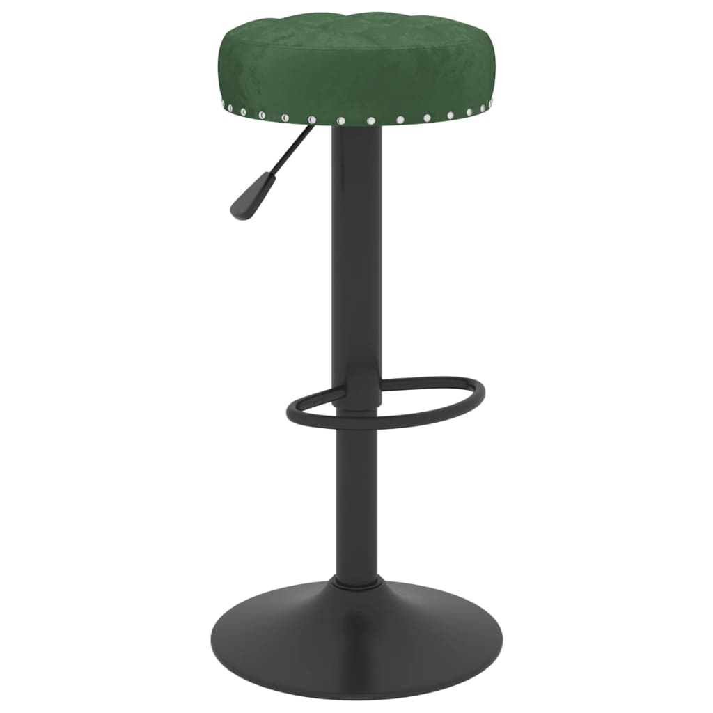 vidaXL Scaune de bar, 2 buc., verde închis, catifea vidaXL Scaune de bar, 2 buc., verde închis, catifea