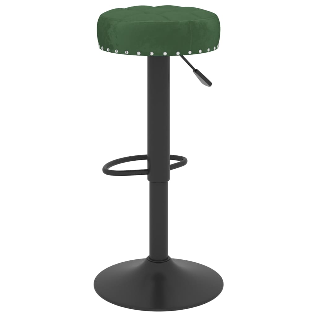 vidaXL Scaune de bar, 2 buc., verde închis, catifea vidaXL Scaune de bar, 2 buc., verde închis, catifea