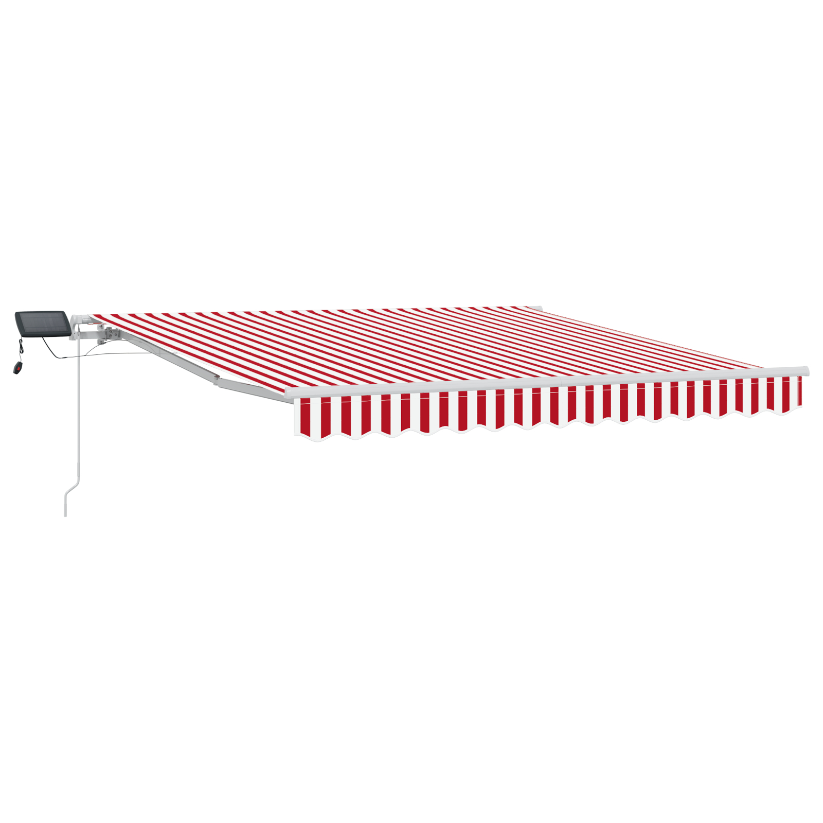 vidaXL Cortina Retractabilă with Manual 300 x 250 cm Roșu și alb vidaXL Cortina Retractabilă with Manual 300 x 250 cm Roșu și alb