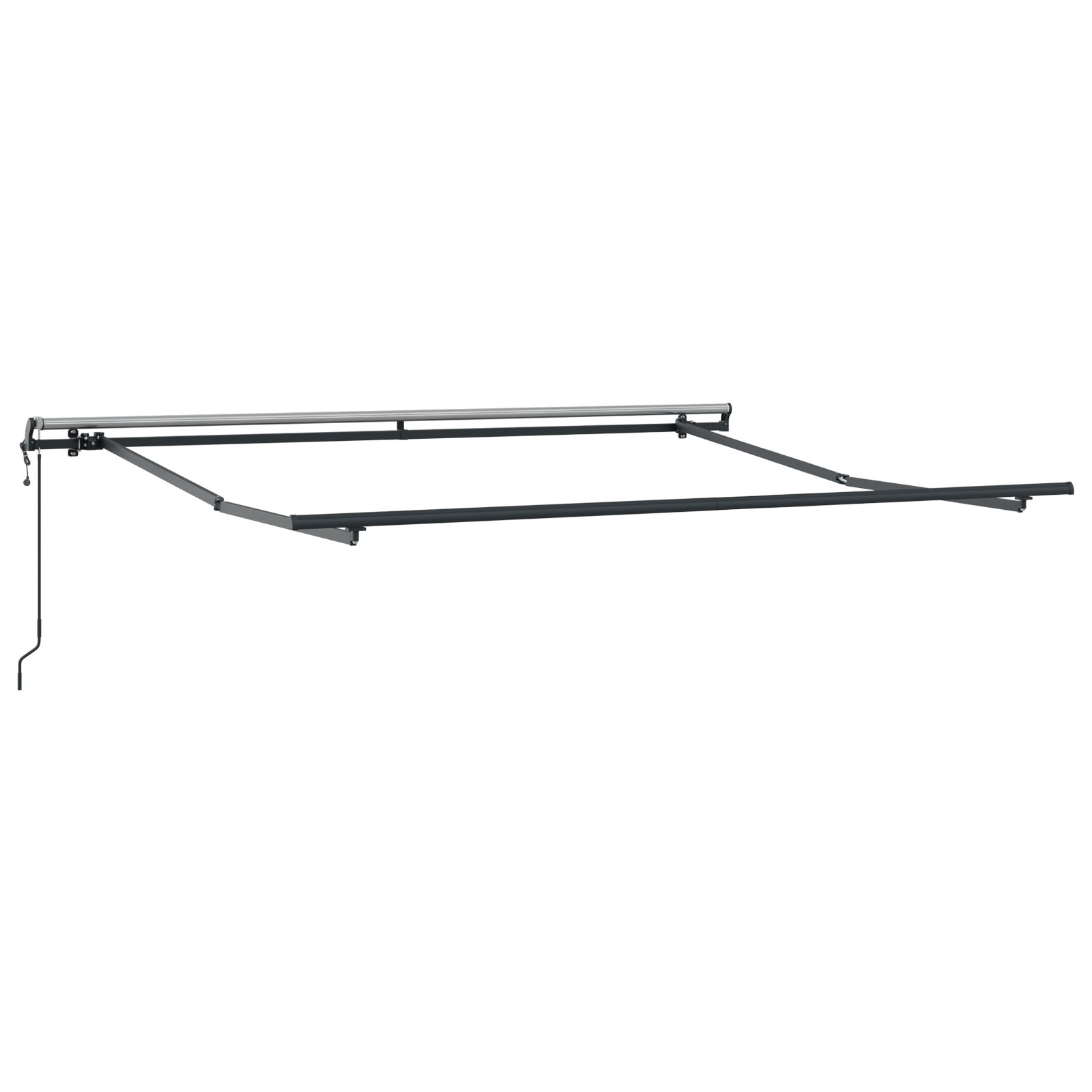 vidaXL Cortina Retractabilă Roșu și Alb 300 x 250 cm