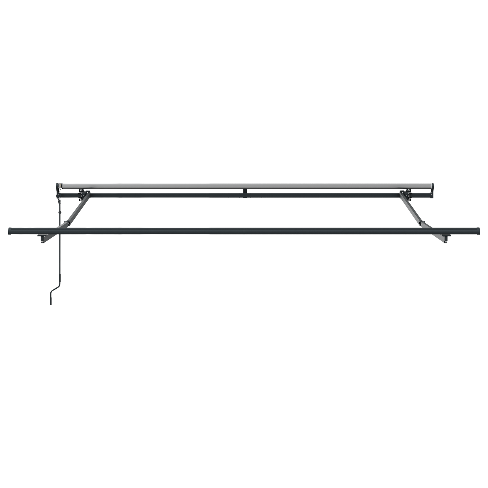 vidaXL Cortina Retractabilă Roșu și Alb 300 x 250 cm