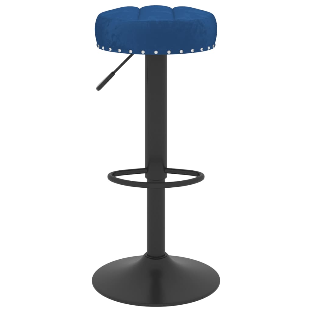 vidaXL Scaune de bar, 2 buc., albastru, catifea vidaXL Scaune de bar, 2 buc., albastru, catifea