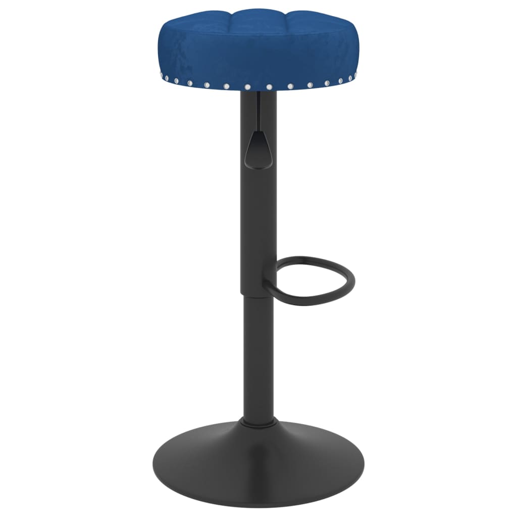 vidaXL Scaune de bar, 2 buc., albastru, catifea vidaXL Scaune de bar, 2 buc., albastru, catifea