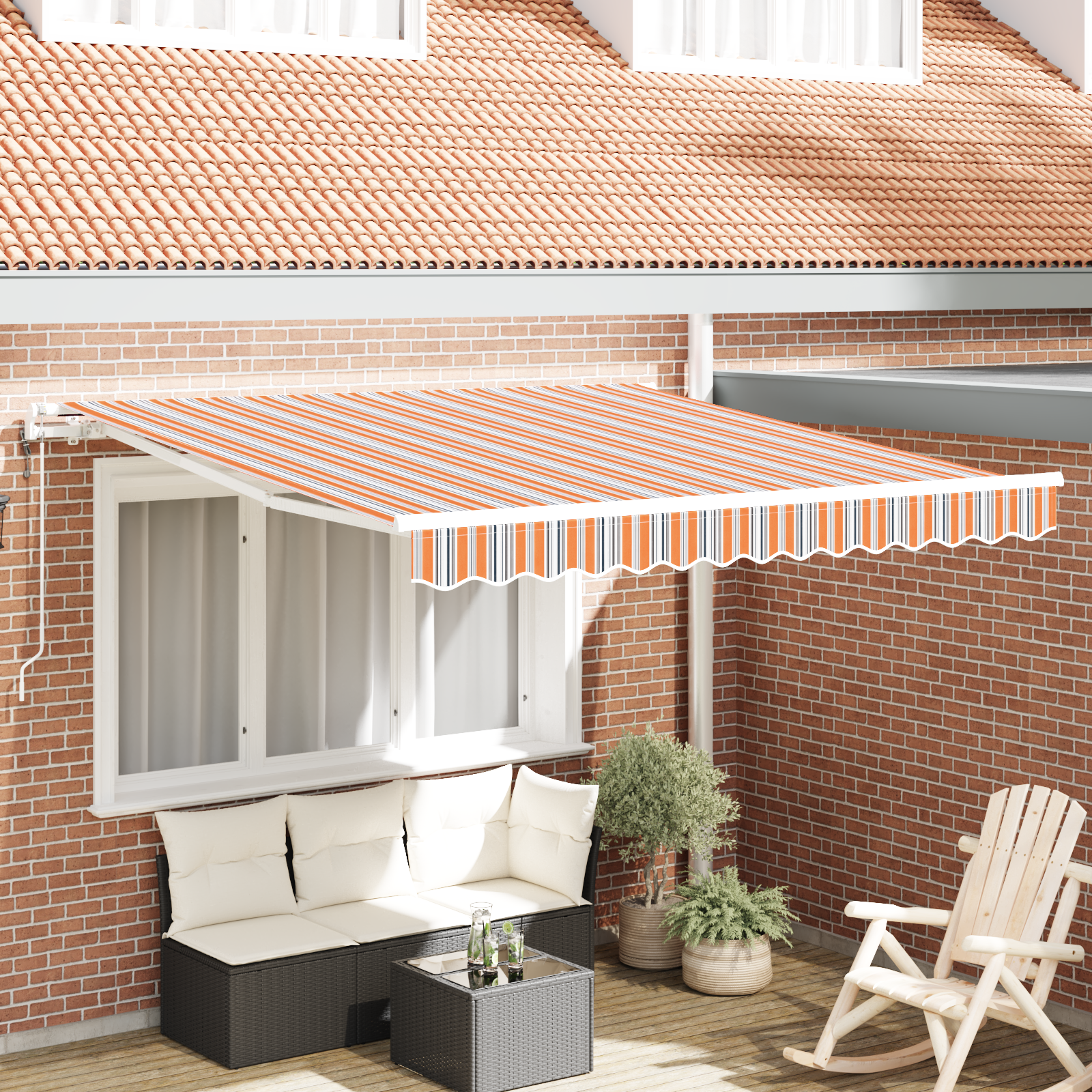 vidaXL Cortina Retractabilă 300 x 250 cm Multicolour
