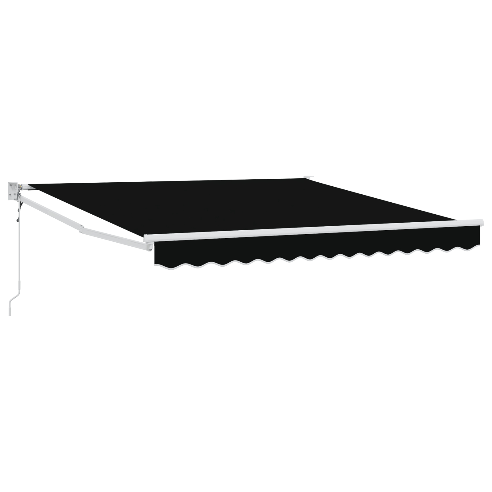 vidaXL Pergolă Retractabilă Automată Neagră 300 x 250 cm
