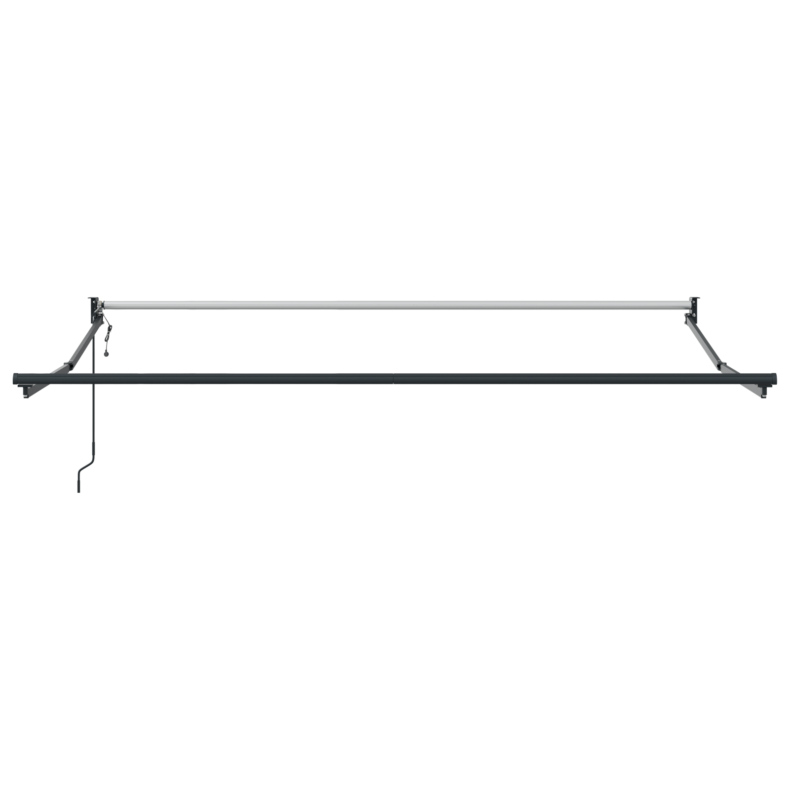 vidaXL Umbrela retractabilă automată, neagră, 300 x 250 cm vidaXL Umbrela retractabilă automată, neagră, 300 x 250 cm