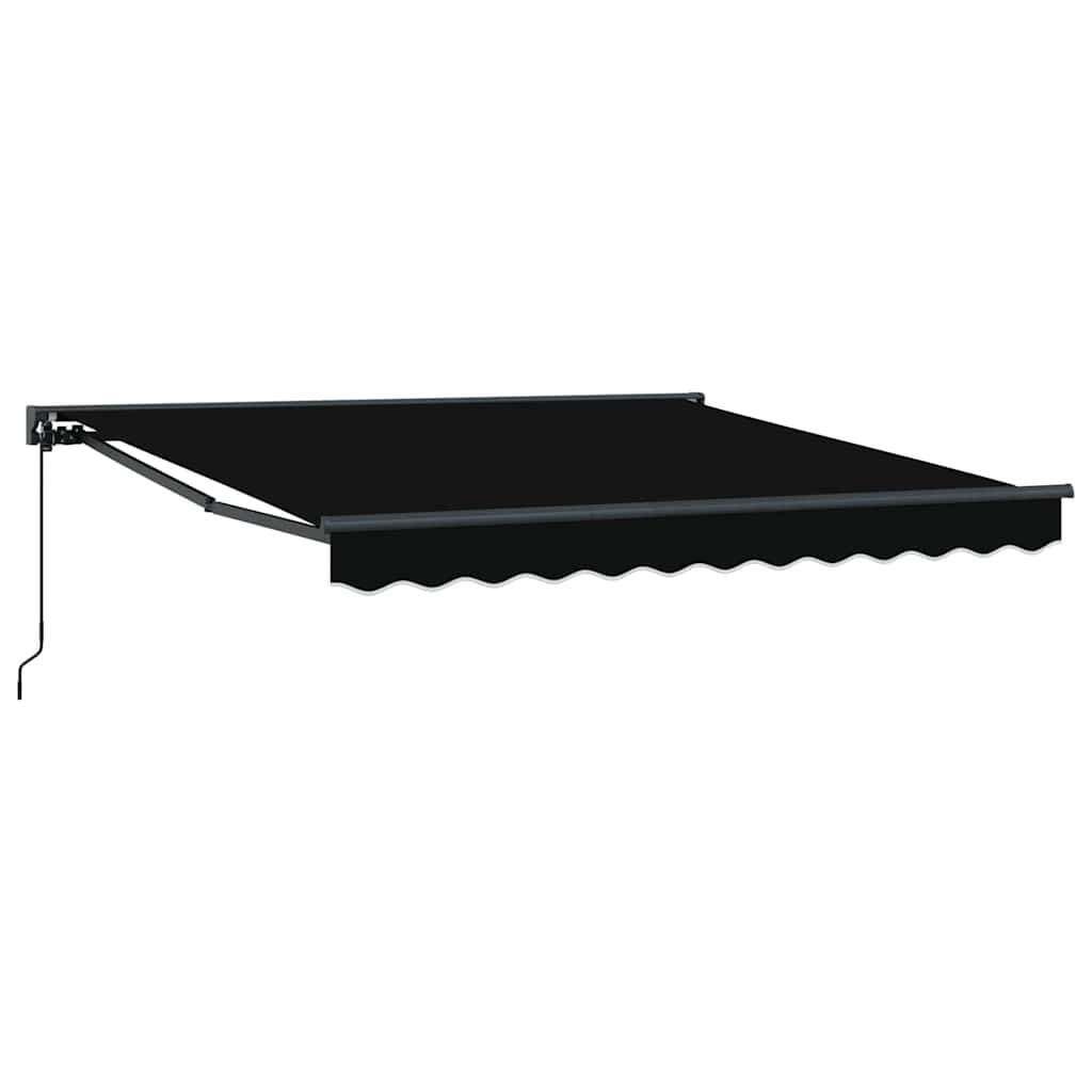 vidaXL Cortina Retractabilă Negru 300 x 250 cm Poliester și metal