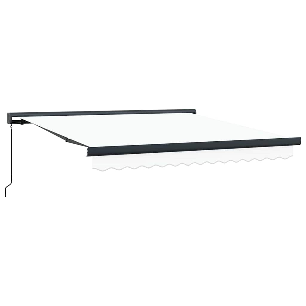 vidaXL Cortina Retractabilă Alb 300 x 250 cm Material textil, Metal