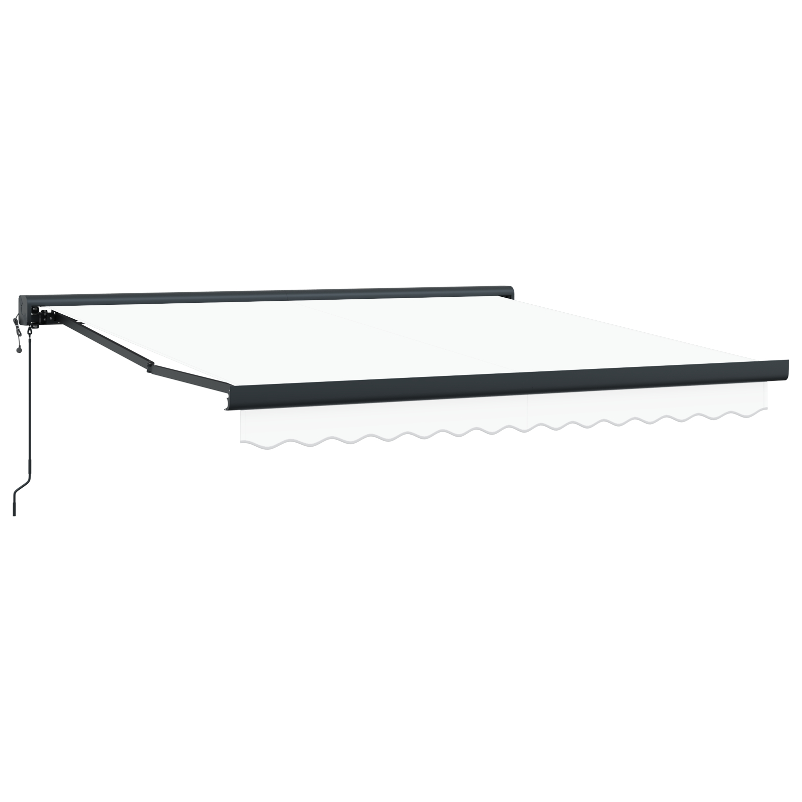 vidaXL Markiză retractabilă automată Alb 300x250 cm vidaXL Markiză retractabilă automată Alb 300x250 cm