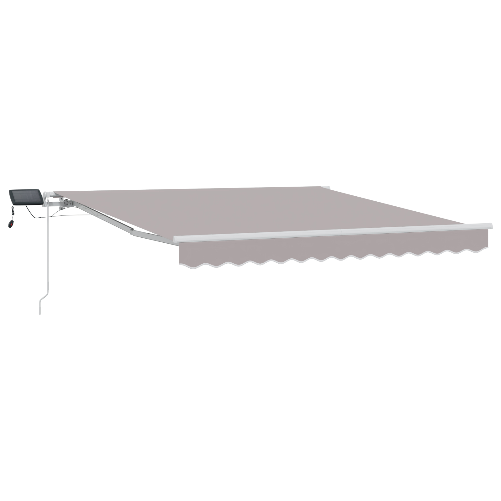 vidaXL Cortina Retractabilă Manual Gri deschis 300 x 250 cm