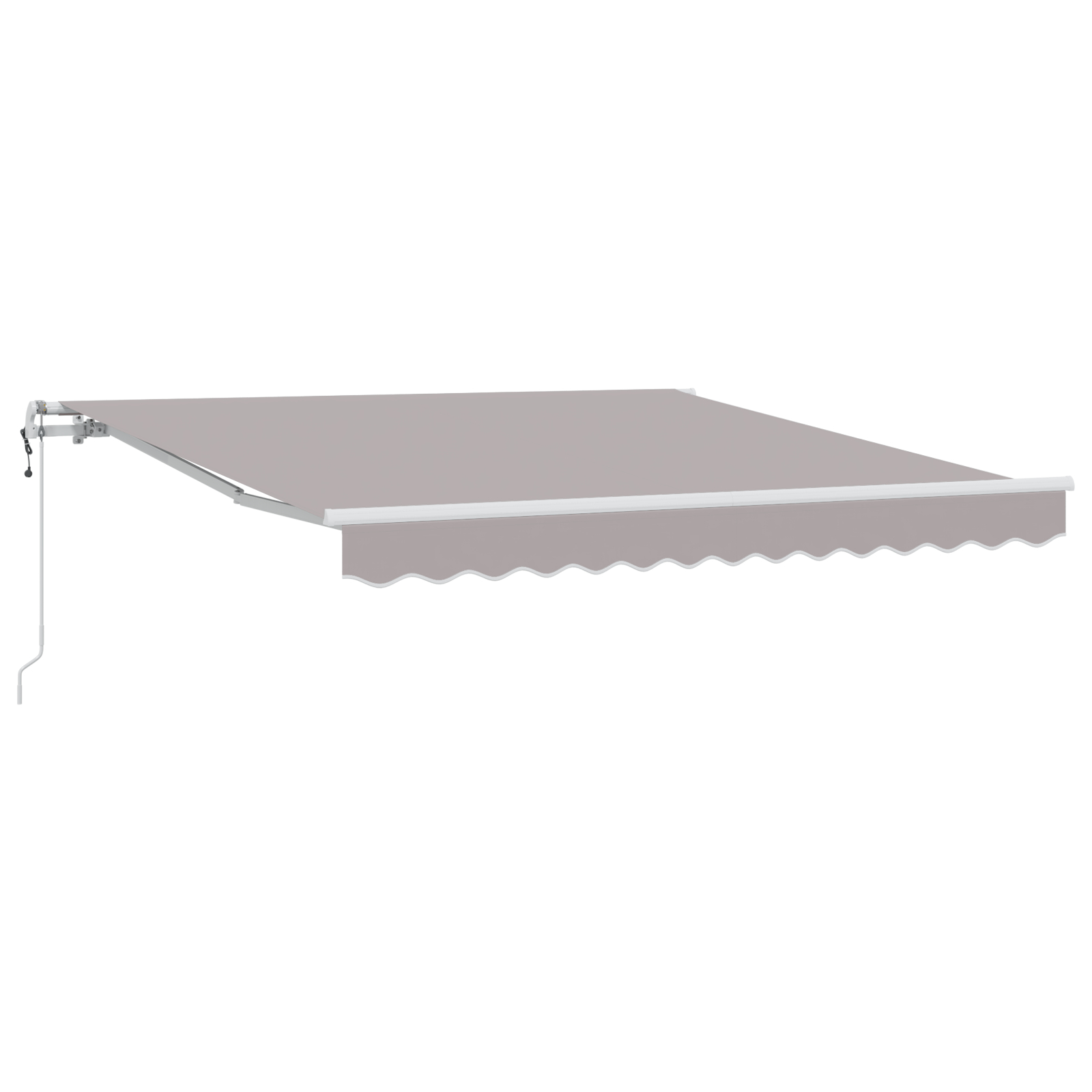 vidaXL Marciză retractabilă Gri deschis 300 x 250 cm Gri deschis