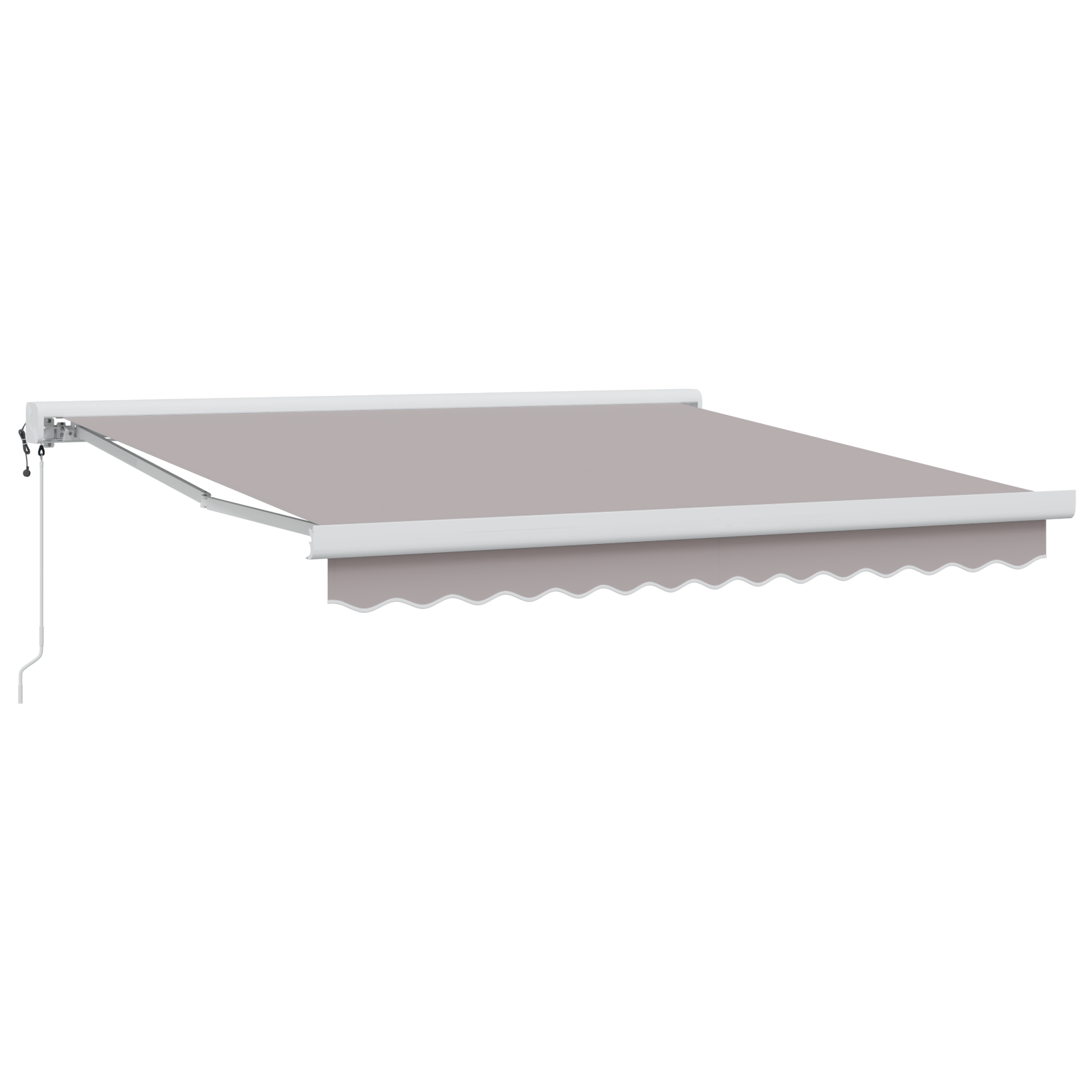 vidaXL Cortina Retractabilă Manual Gri deschis 300 x 250 cm vidaXL Cortina Retractabilă Manual Gri deschis 300 x 250 cm