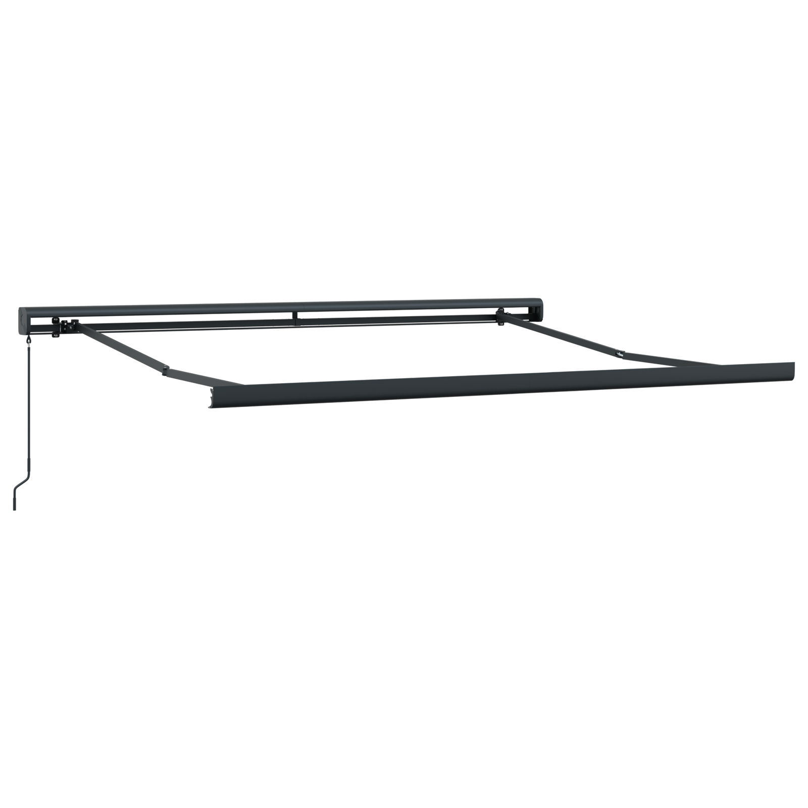 vidaXL Cortina Retractabilă Gri deschis 300 x 250 cm Stofă și Metal