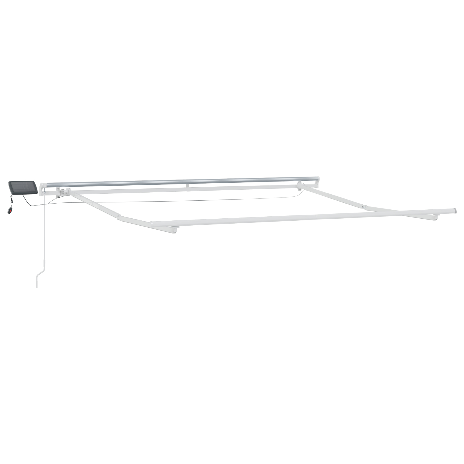 vidaXL Cortina Retractabilă Manual Verde și galben 300 x 250 cm