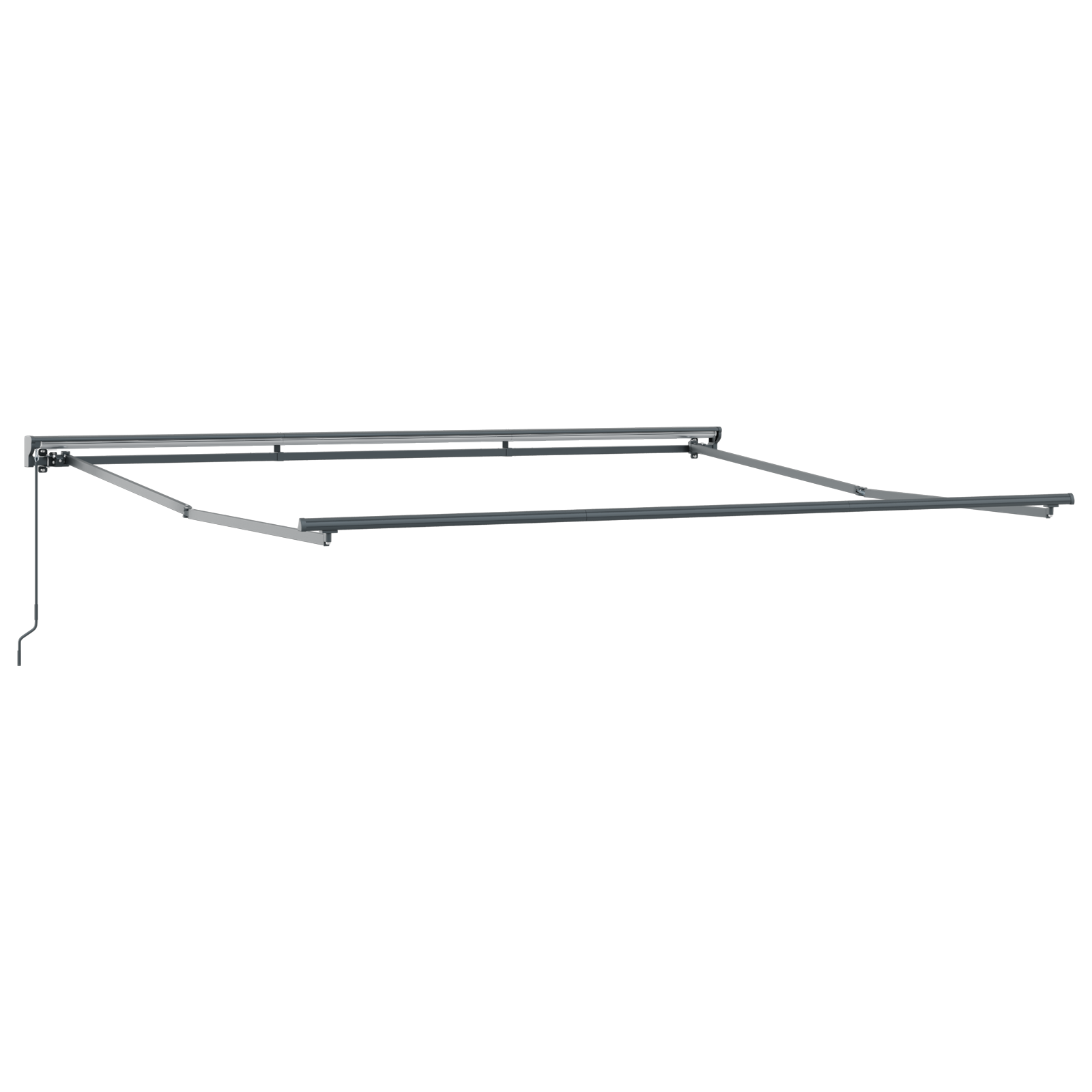 vidaXL Cortina Retractabilă Crem 350 x 250 cm Material textil, Metal