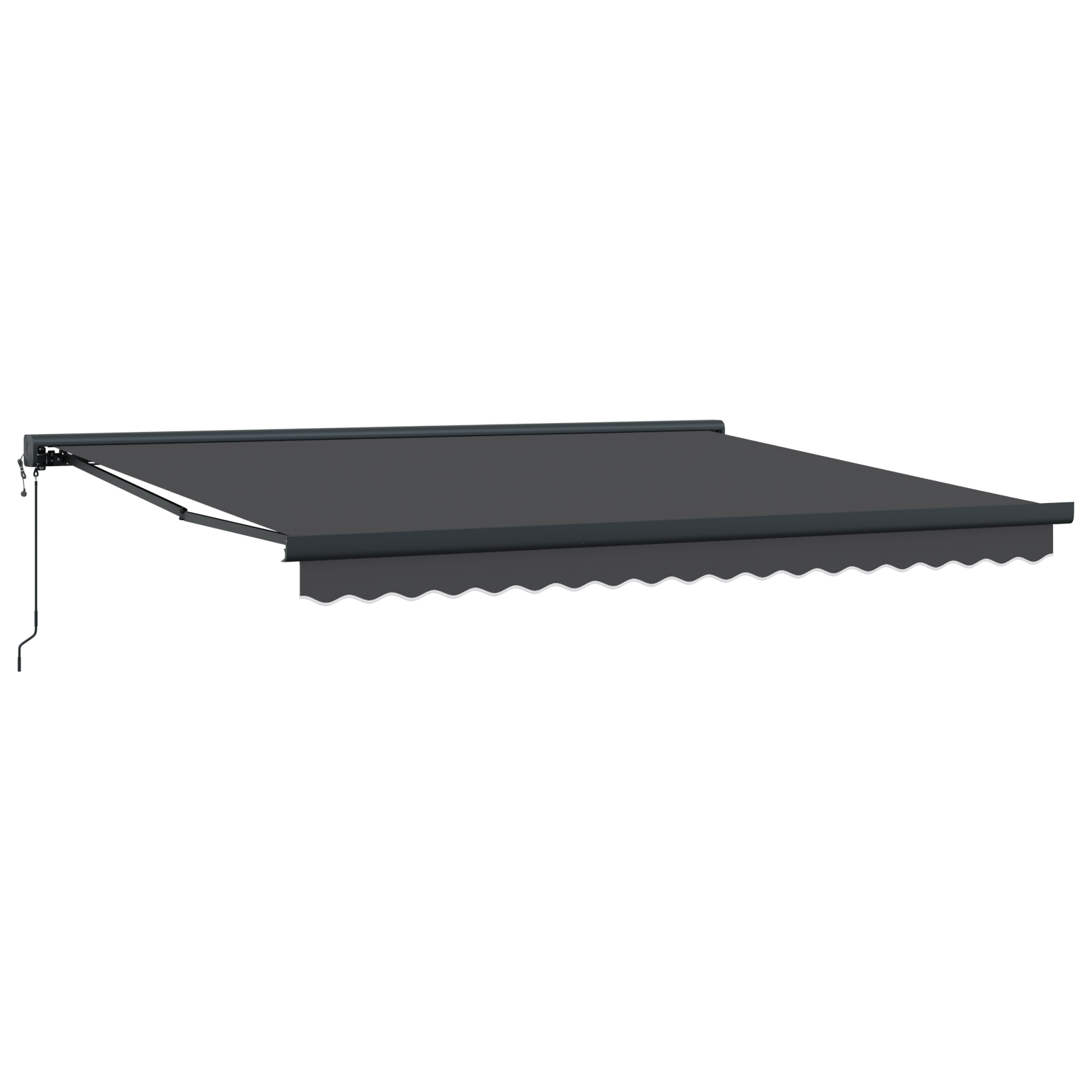 vidaXL Cortina Retractabilă Manual portocaliu și alb 350 x 250 cm vidaXL Cortina Retractabilă Manual portocaliu și alb 350 x 250 cm