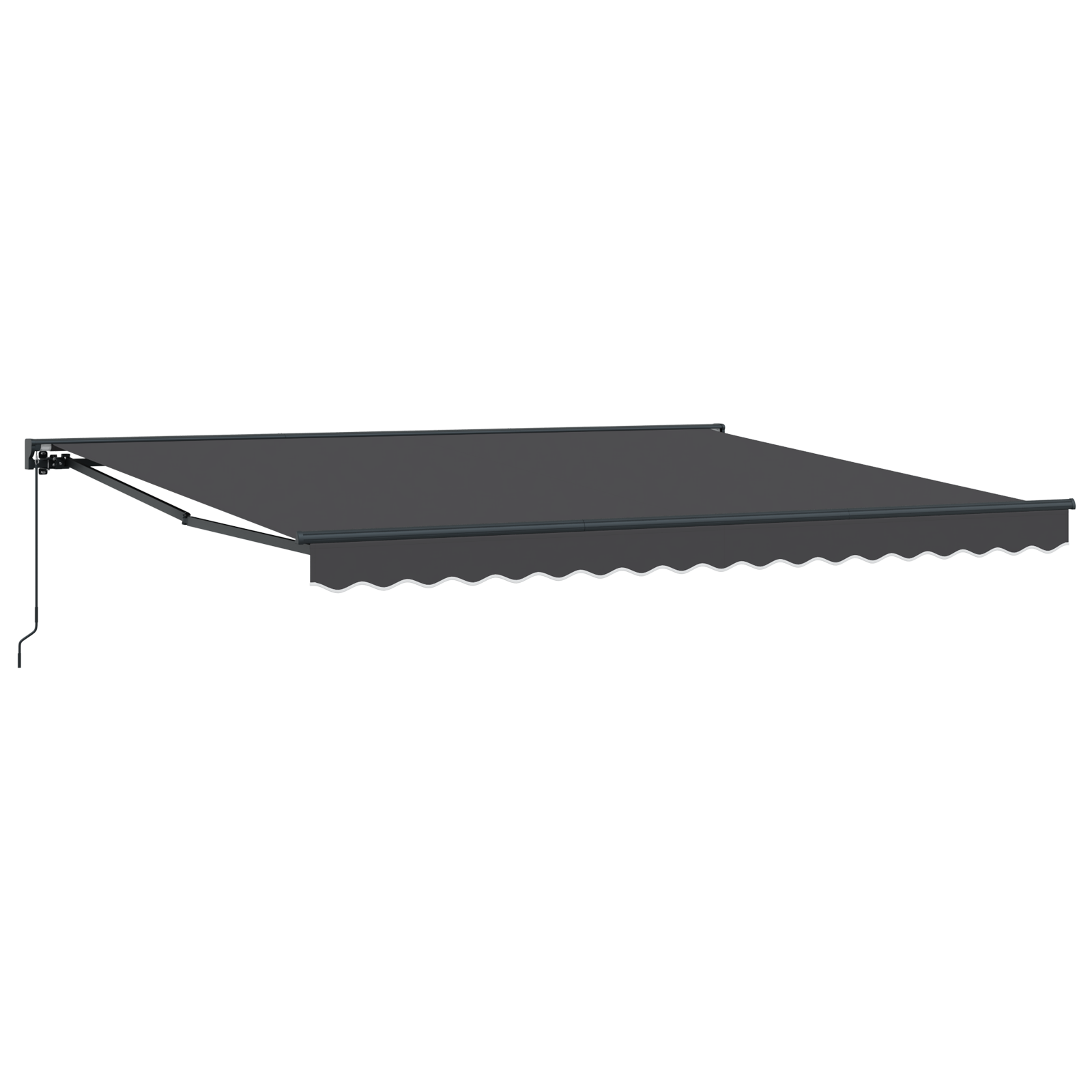 vidaXL Cortina Retractabilă Portocalie și albă 350 x 250 cm vidaXL Cortina Retractabilă Portocalie și albă 350 x 250 cm